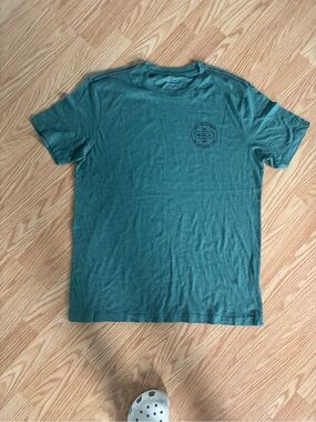 RVCA Men's Teal Crewneck Graphic T-Shirt size large NWOT